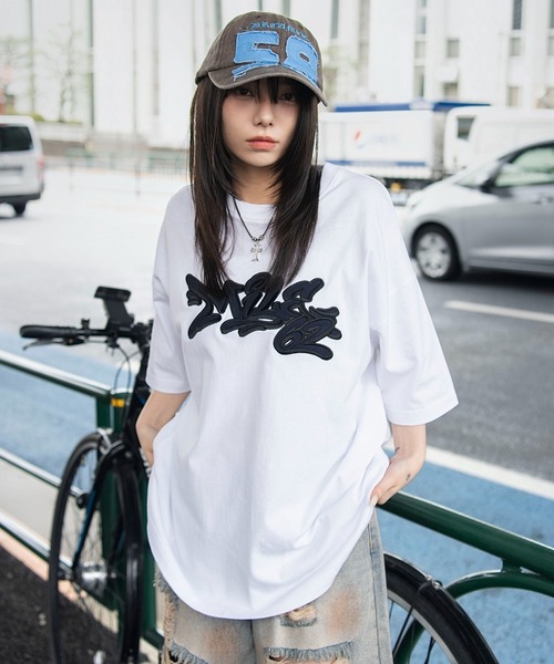 WEGO(ウィゴー)の「WEGO/【26年春新作】グラフィックBIG T(Tシャツ/カットソー・メンズ・ホワイト/ネイビー/レッド系その他/ブラック系その他・LARGE/MEDIUM)」の9枚目の写真