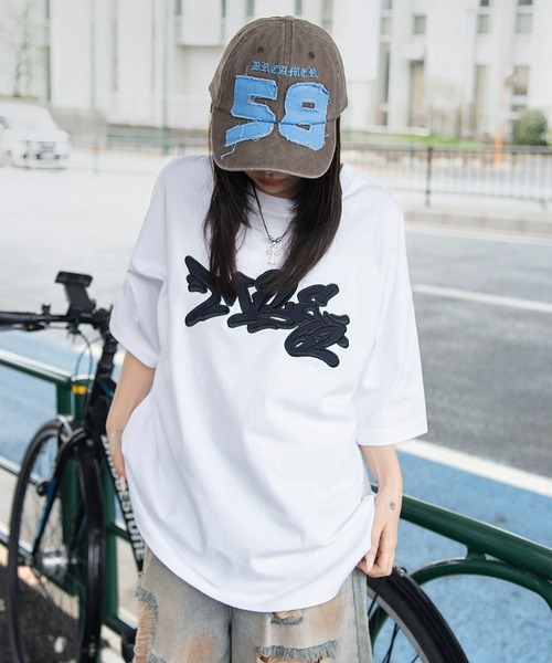WEGO(ウィゴー)の「WEGO/【26年春新作】グラフィックBIG T(Tシャツ/カットソー・メンズ・ホワイト/ネイビー/レッド系その他/ブラック系その他・LARGE/MEDIUM)」の10枚目の写真
