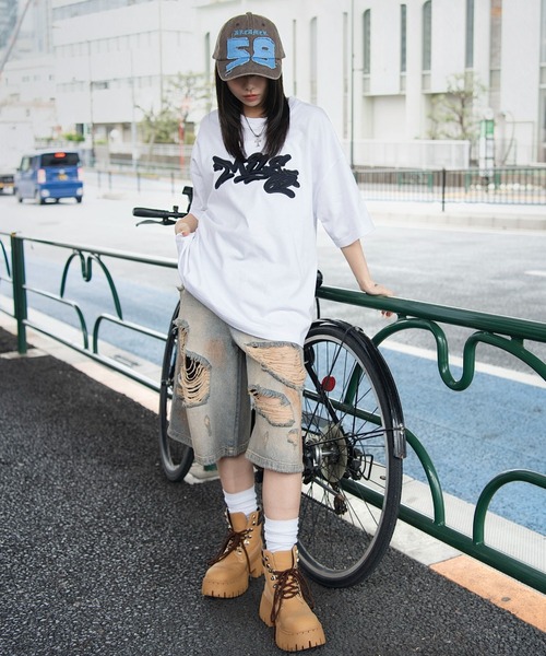 WEGO(ウィゴー)の「WEGO/【26年春新作】グラフィックBIG T(Tシャツ/カットソー・メンズ・ホワイト/ネイビー/レッド系その他/ブラック系その他・LARGE/MEDIUM)」の11枚目の写真