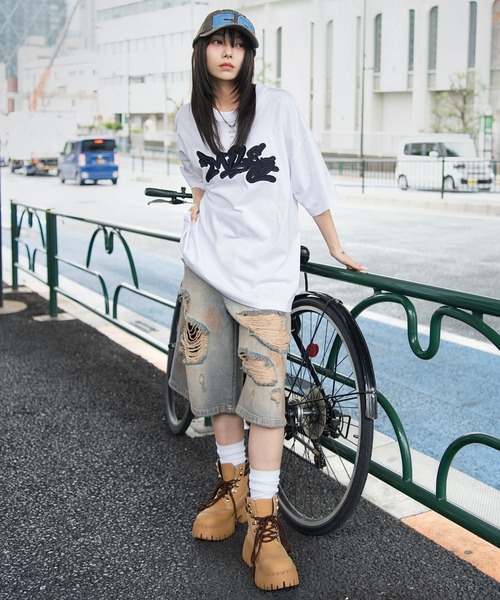 WEGO(ウィゴー)の「WEGO/【26年春新作】グラフィックBIG T(Tシャツ/カットソー・メンズ・ホワイト/ネイビー/レッド系その他/ブラック系その他・LARGE/MEDIUM)」の12枚目の写真
