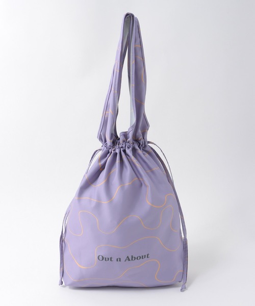Out n About(アウトナバウト)の「eco bag (M)(エコバッグ/サブバッグ・レディース・パープル/グリーン/アイボリー/ブラック・FREE)」の4枚目の写真