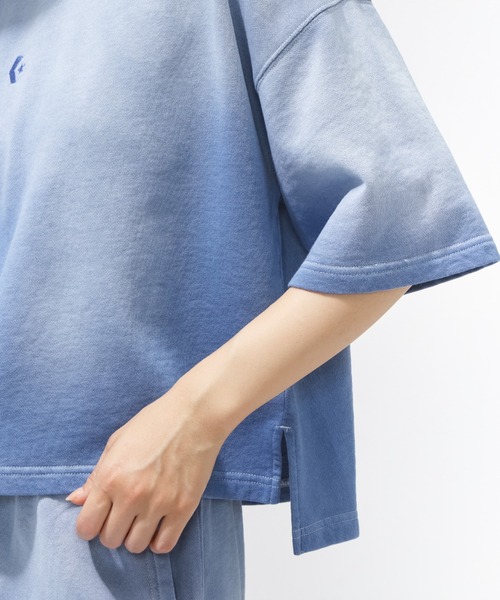 CONVERSE（コンバース）の「【別注】コンバース  AP FADE SWEAT TEE L フェードスウェットTEE 限定コラボ（スウェット・レディース・ピンク/サックスブルー・M/L/S）」の12枚目の写真