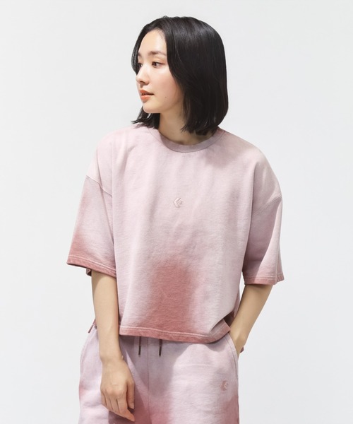 CONVERSE（コンバース）の「【別注】コンバース  AP FADE SWEAT TEE L フェードスウェットTEE 限定コラボ（スウェット・レディース・ピンク/サックスブルー・M/L/S）」の13枚目の写真