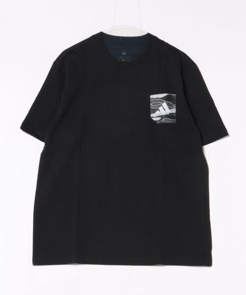 adidas(アディダス)の「《adidas》MCAMOPKTTシャツ(Tシャツ/カットソー・メンズ・ブラック/ホワイト・2XL/XL/L/M/S)」の1枚目の写真