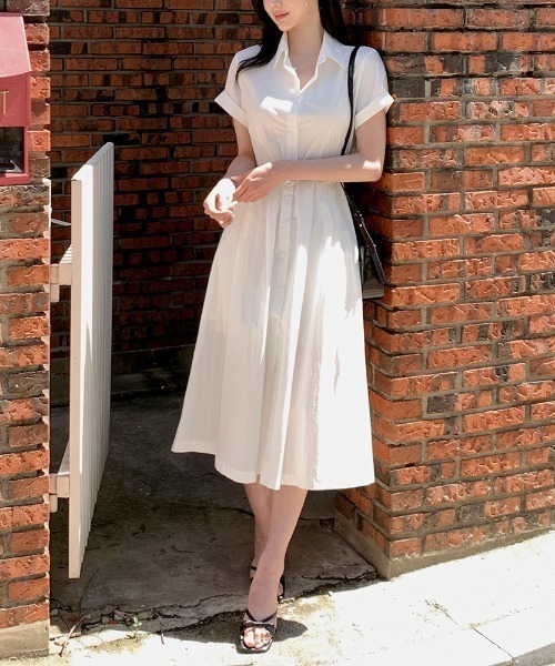 FAVORITO（ファヴォリート）の「ベルト付きシャツワンピース（シャツワンピース・レディース・ホワイト・F）」の19枚目の写真