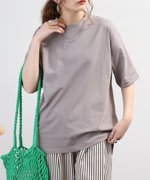 FUNALIVE(ファンアライブ)の「汗じみ軽減加工5分袖カットソー(Tシャツ/カットソー・レディース・ブラック/グレイッシュベージュ/アイボリー/ネイビー・M-L)」の11枚目の写真