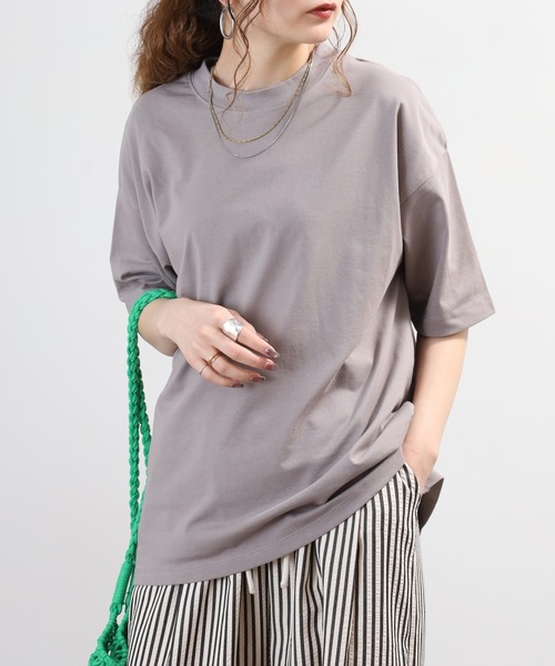 FUNALIVE(ファンアライブ)の「汗じみ軽減加工5分袖カットソー(Tシャツ/カットソー・レディース・ブラック/グレイッシュベージュ/アイボリー/ネイビー・M-L)」の12枚目の写真