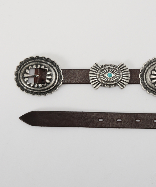Puntovita(プントヴィータ)の「【PUNTOVITA/プントヴィータ】CONCHO LEATHER BELT(ベルト・レディース・ブラウン・85/80)」の7枚目の写真