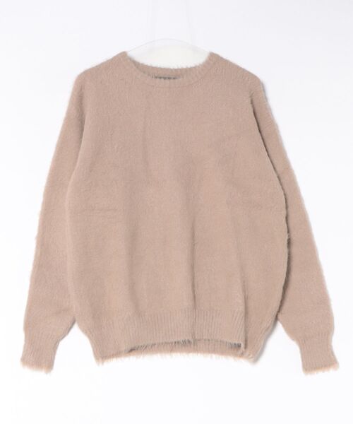 DANKE SCHON(ダンケシェーン)の「DankeSchon/ダンケシェーン/NYLON SHAGGY CREWNECK(ニット/セーター・レディース・ホワイト・L)」の1枚目の写真