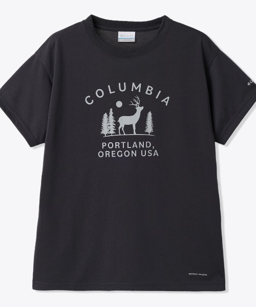 Columbia（コロンビア）の「コロンビア Columbia ウィメンズチェンブリンコーブショートスリーブTシャツ（Tシャツ/カットソー・レディース・アイボリー/ブルーグレー/ダークグレー/パープル・S/M/L/XL）」の2枚目の写真