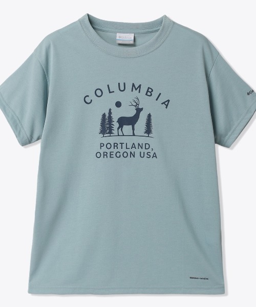 Columbia（コロンビア）の「コロンビア Columbia ウィメンズチェンブリンコーブショートスリーブTシャツ（Tシャツ/カットソー・レディース・アイボリー/ブルーグレー/ダークグレー/パープル・S/M/L/XL）」の3枚目の写真