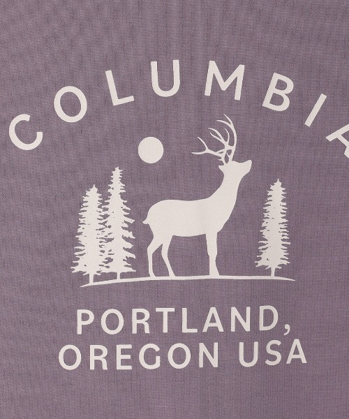 Columbia（コロンビア）の「コロンビア Columbia ウィメンズチェンブリンコーブショートスリーブTシャツ（Tシャツ/カットソー・レディース・アイボリー/ブルーグレー/ダークグレー/パープル・S/M/L/XL）」の9枚目の写真