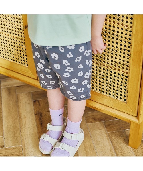 LYKKE(リッケ)の「前も後ろもどちらでも着られるハーフレギンスパンツ(その他パンツ・キッズ・ブラウン系その他/チャコール/オートミール/グレイッシュブルー・80/90/100/110/120/130)」の17枚目の写真