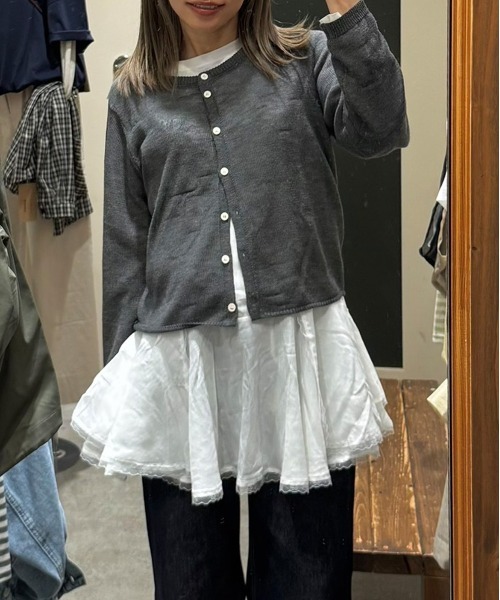 gossara(ゴサラ)の「【トレンドライクな1枚】レースペプラムチュニックキャミ(キャミソール・レディース・ホワイト・FREE)」の10枚目の写真
