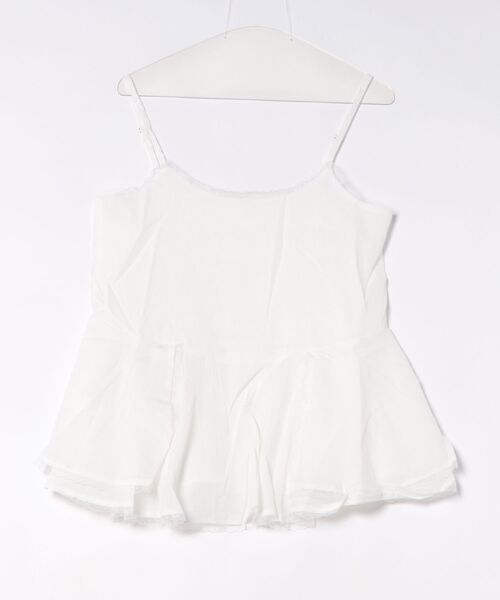 gossara(ゴサラ)の「【トレンドライクな1枚】レースペプラムチュニックキャミ(キャミソール・レディース・ホワイト・FREE)」の12枚目の写真