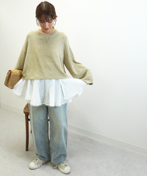 gossara(ゴサラ)の「【トレンドライクな1枚】レースペプラムチュニックキャミ(キャミソール・レディース・ホワイト・FREE)」の19枚目の写真