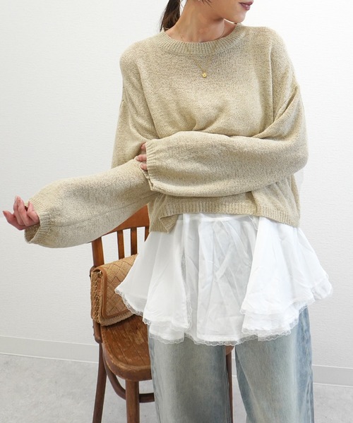 gossara(ゴサラ)の「【トレンドライクな1枚】レースペプラムチュニックキャミ(キャミソール・レディース・ホワイト・FREE)」の16枚目の写真