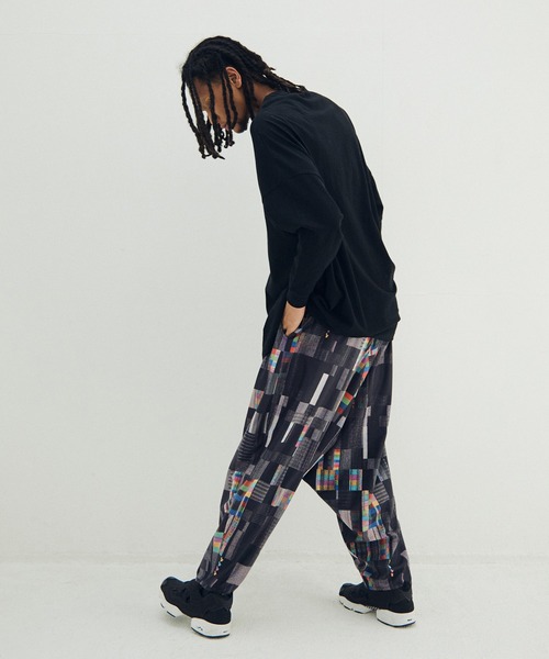 STOF（ストフ）の「Glitchcheck Wide Pants（その他パンツ・メンズ・ブラック・M/S）」の5枚目の写真
