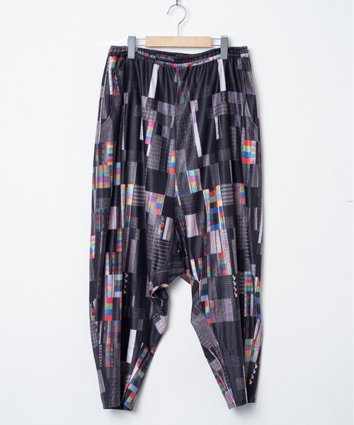STOF（ストフ）の「Glitchcheck Wide Pants（その他パンツ・メンズ・ブラック・M/S）」の6枚目の写真