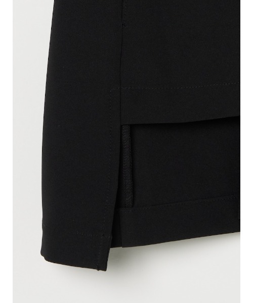 ILANIS(イラニス)の「Ease Layered Jacket(ノーカラージャケット・レディース・ライトブルー/ブラック/オフホワイト・FREE)」の8枚目の写真