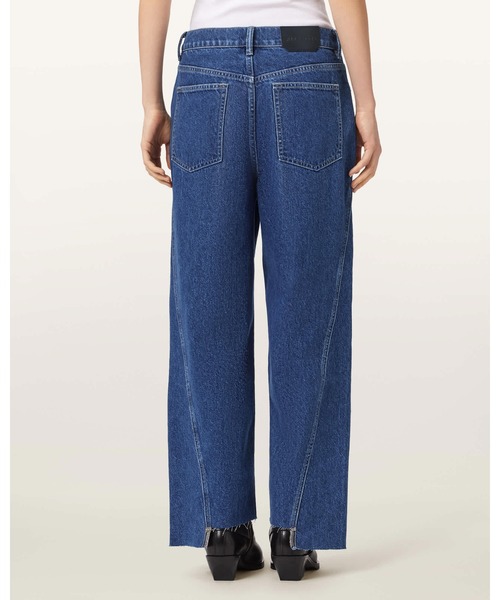 ALLSAINTS(オールセインツ)の「FOX LOOSE FIT DENIM JEANS | FOX ルーズ フィット デニム ジーンズ(デニムパンツ・レディース・ダークインディゴブルー・24/25/26/27)」の5枚目の写真
