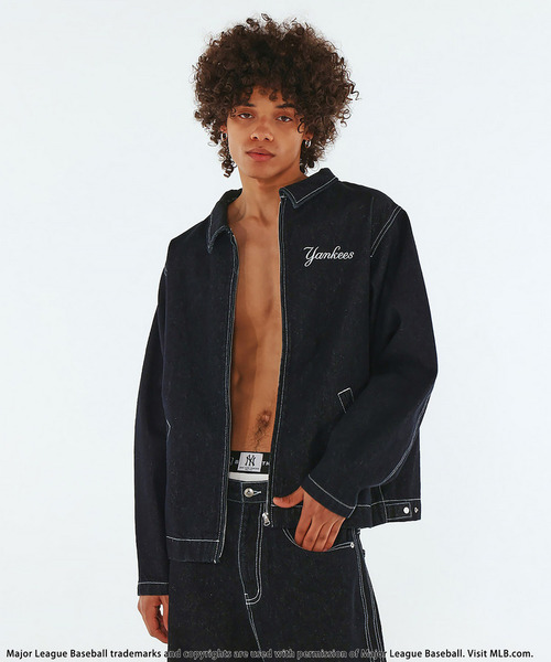 BACK TO THE FIELD(バック トゥー ザ フィールド)の「【MLB】Utility Denim Jacket(デニムジャケット・メンズ・ブラック系その他/ネイビー/インディゴブルー・MEDIUM/LARGE/XL)」の10枚目の写真