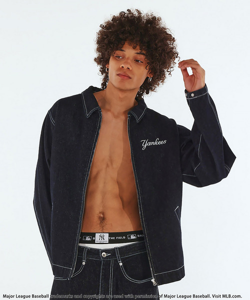 BACK TO THE FIELD(バック トゥー ザ フィールド)の「【MLB】Utility Denim Jacket(デニムジャケット・メンズ・ブラック系その他/ネイビー/インディゴブルー・MEDIUM/LARGE/XL)」の9枚目の写真