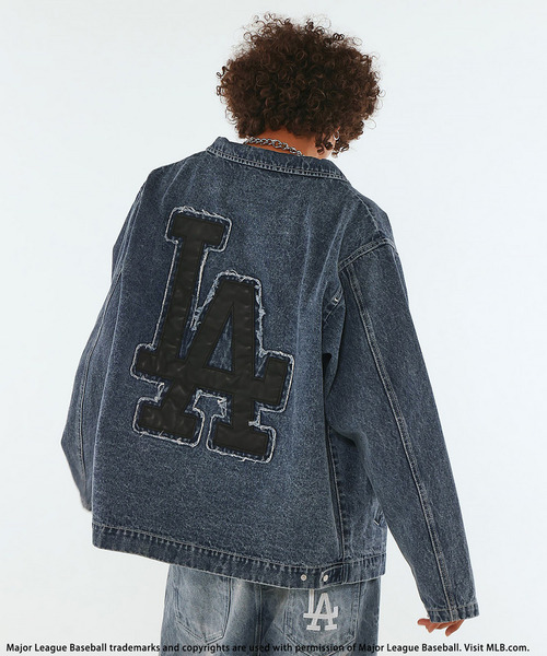 BACK TO THE FIELD(バック トゥー ザ フィールド)の「【MLB】Utility Denim Jacket(デニムジャケット・メンズ・ブラック系その他/ネイビー/インディゴブルー・MEDIUM/LARGE/XL)」の21枚目の写真