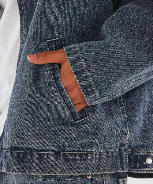 BACK TO THE FIELD(バック トゥー ザ フィールド)の「【MLB】Utility Denim Jacket(デニムジャケット・メンズ・ブラック系その他/ネイビー/インディゴブルー・MEDIUM/LARGE/XL)」の16枚目の写真