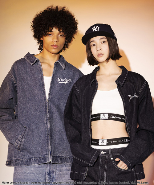 BACK TO THE FIELD(バック トゥー ザ フィールド)の「【MLB】Utility Denim Jacket(デニムジャケット・メンズ・ブラック系その他/ネイビー/インディゴブルー・MEDIUM/LARGE/XL)」の13枚目の写真