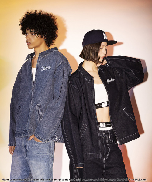BACK TO THE FIELD(バック トゥー ザ フィールド)の「【MLB】Utility Denim Jacket(デニムジャケット・メンズ・ブラック系その他/ネイビー/インディゴブルー・MEDIUM/LARGE/XL)」の11枚目の写真