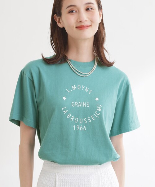 Reflect(リフレクト)の「【REGENCY WORKS/Reflect別注カラーあり】サークルモチーフTシャツ(Tシャツ/カットソー・レディース・オフホワイト/グリーン・00)」の11枚目の写真