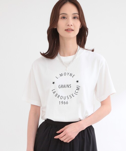 Reflect(リフレクト)の「【REGENCY WORKS/Reflect別注カラーあり】サークルモチーフTシャツ(Tシャツ/カットソー・レディース・オフホワイト/グリーン・00)」の15枚目の写真
