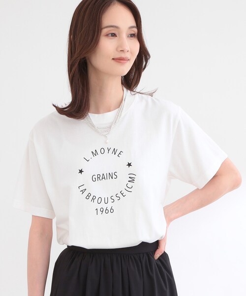 Reflect(リフレクト)の「【REGENCY WORKS/Reflect別注カラーあり】サークルモチーフTシャツ(Tシャツ/カットソー・レディース・オフホワイト/グリーン・00)」の16枚目の写真