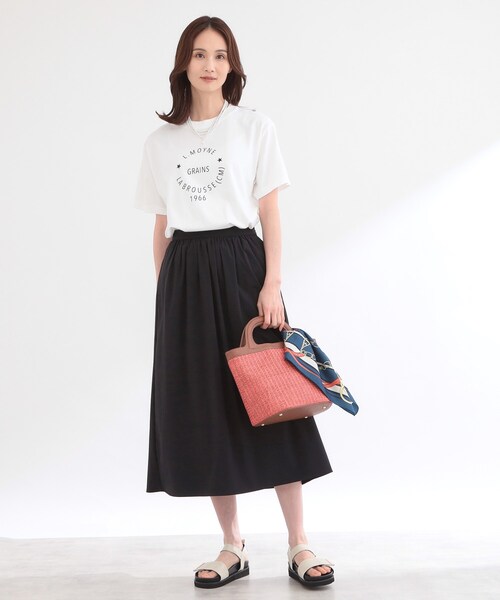 Reflect(リフレクト)の「【REGENCY WORKS/Reflect別注カラーあり】サークルモチーフTシャツ(Tシャツ/カットソー・レディース・オフホワイト/グリーン・00)」の17枚目の写真