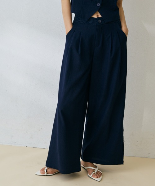 DRWCYS(ドロシーズ)の「バックレースジレセットアップ(セットアップ・レディース・ネイビー・LARGE/MEDIUM)」の3枚目の写真