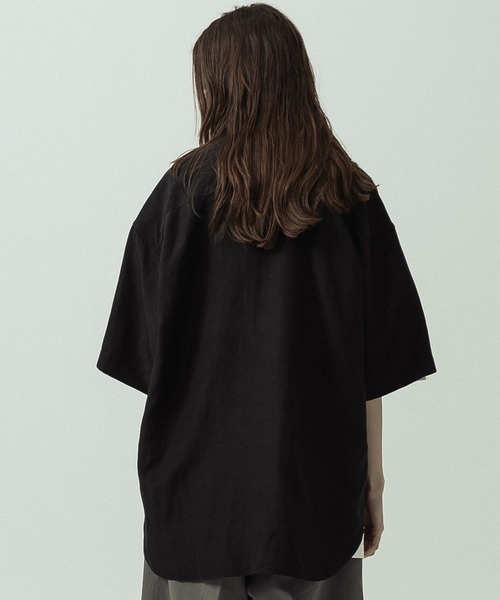 SLICK(スリック)の「【SLICK/スリック】Linen Rayon Regular Shirt/リネンレーヨンレギュラーカラーシャツ(シャツ/ブラウス・メンズ・サックスブルー/ブラック/ブラウン・1/3/2)」の8枚目の写真