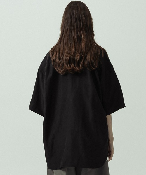 SLICK(スリック)の「【SLICK/スリック】Linen Rayon Regular Shirt/リネンレーヨンレギュラーカラーシャツ(シャツ/ブラウス・メンズ・サックスブルー/ブラック/ブラウン・1/3/2)」の11枚目の写真