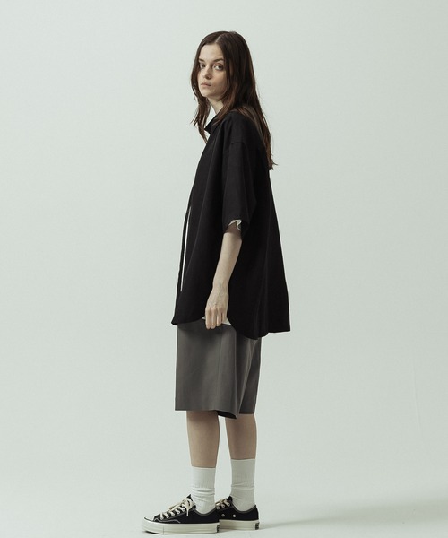 SLICK(スリック)の「【SLICK/スリック】Linen Rayon Regular Shirt/リネンレーヨンレギュラーカラーシャツ(シャツ/ブラウス・メンズ・サックスブルー/ブラック/ブラウン・1/3/2)」の17枚目の写真