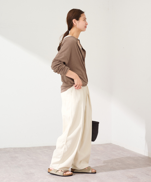 FRAMeWORK(フレームワーク)の「HEMP COTTON リングドット3WAY カーディガン(カーディガン/ボレロ・レディース・ホワイト/ブルー/ベージュ・FREE)」の7枚目の写真