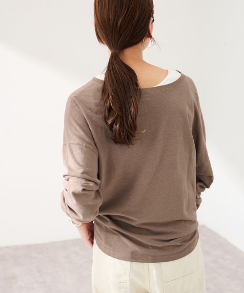FRAMeWORK(フレームワーク)の「HEMP COTTON リングドット3WAY カーディガン(カーディガン/ボレロ・レディース・ホワイト/ブルー/ベージュ・FREE)」の12枚目の写真