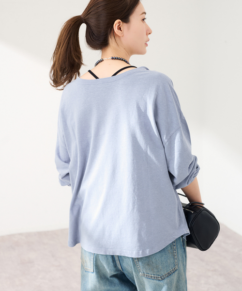 FRAMeWORK(フレームワーク)の「HEMP COTTON リングドット3WAY カーディガン(カーディガン/ボレロ・レディース・ホワイト/ブルー/ベージュ・FREE)」の21枚目の写真