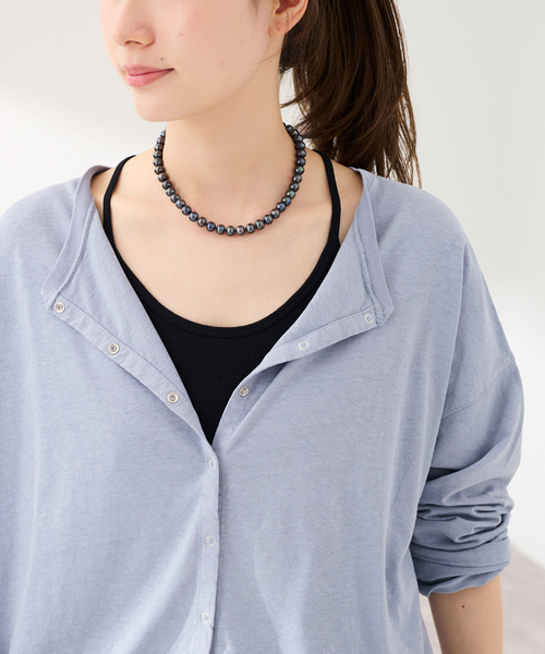 FRAMeWORK(フレームワーク)の「HEMP COTTON リングドット3WAY カーディガン(カーディガン/ボレロ・レディース・ホワイト/ブルー/ベージュ・FREE)」の22枚目の写真