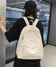 ADDITION STORE（アディションストア）の「【ユニセックス】＼通勤通学に最適♪A4対応／ フェイクレザー デイバッグ / ポケット充実（バックパック/リュック）」