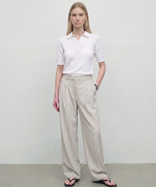 KIMDOH(キムド)の「Evo Slacks / Ecru(スラックス・レディース・クリーム・SMALL/MEDIUM)」の1枚目の写真