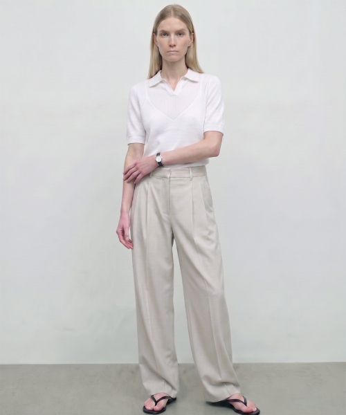 KIMDOH(キムド)の「Evo Slacks / Ecru(スラックス・レディース・クリーム・SMALL/MEDIUM)」の2枚目の写真