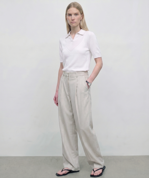 KIMDOH(キムド)の「Evo Slacks / Ecru(スラックス・レディース・クリーム・SMALL/MEDIUM)」の4枚目の写真