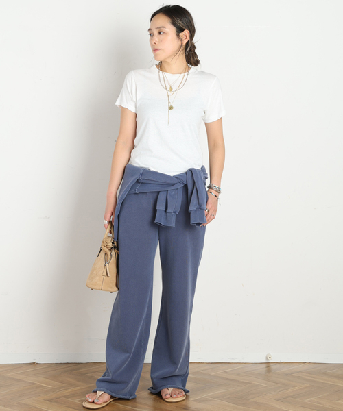 AP STUDIO(エーピーストゥディオ)の「【XIRENA/キセレナ】STRAIGHT SWEAT PANTS(スウェットパンツ・レディース・ブルー・38/36)」の7枚目の写真