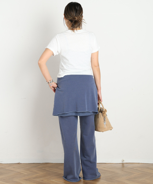 AP STUDIO(エーピーストゥディオ)の「【XIRENA/キセレナ】STRAIGHT SWEAT PANTS(スウェットパンツ・レディース・ブルー・38/36)」の9枚目の写真