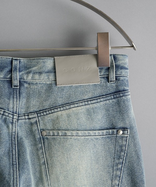 CONZ(コンズ)の「loose fit jeans 3color paint/ペイントパンツ/ルーズストレートパンツ/デニム/NVRFRGT(デニムパンツ・メンズ・インディゴブルー・3/2/1/4)」の4枚目の写真
